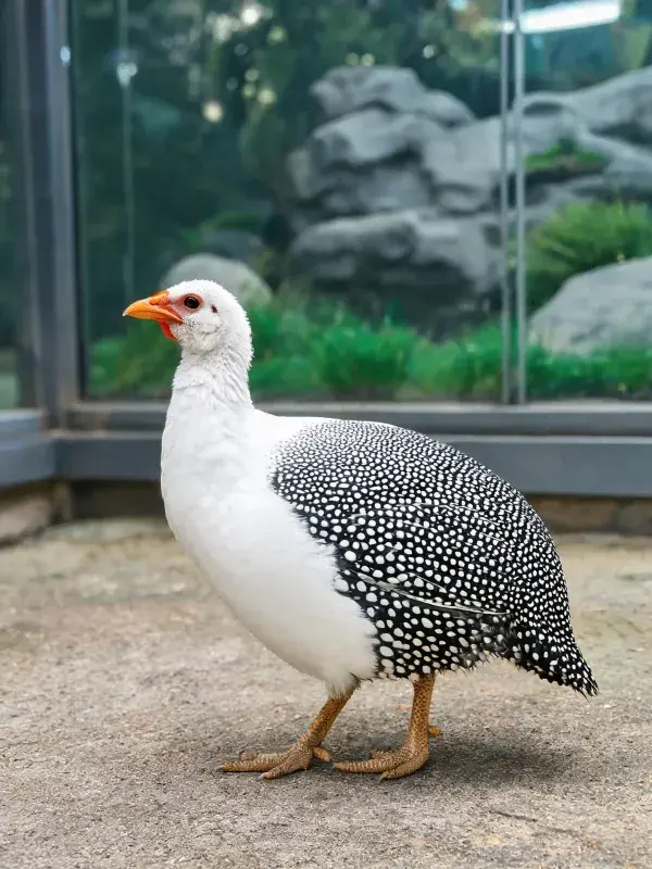 珍珠珠鸡室内展示场景