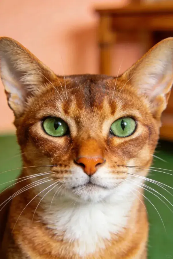 埃塞俄比亚猫室内凝视镜头