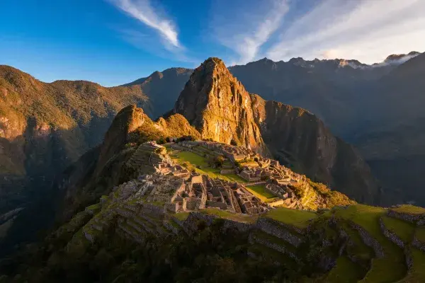马丘比丘遗址的石砌古迹与山地景观