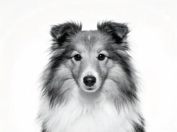 静态特写喜乐蒂牧羊犬形象