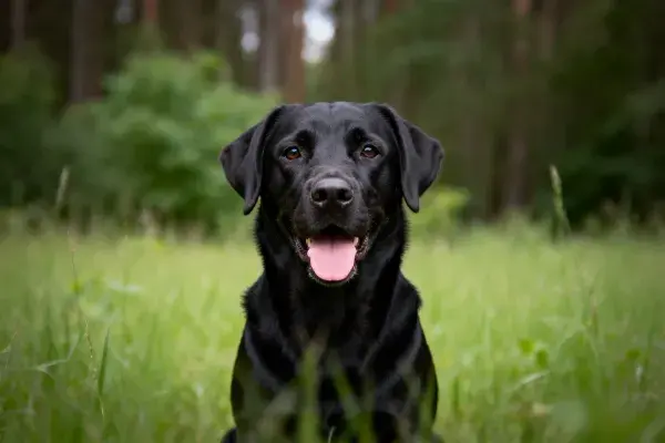 草地上的拉布拉多猎犬