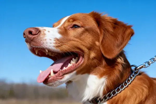 新斯科舍水鸭寻回犬户外特写镜头
