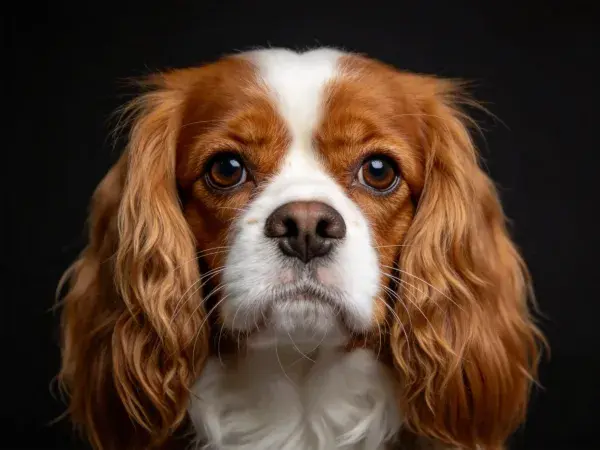 王查理王小猎犬特写肖像