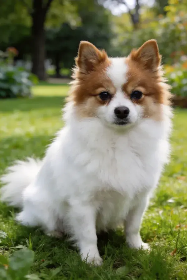 草地环境中博美犬的状态捕捉