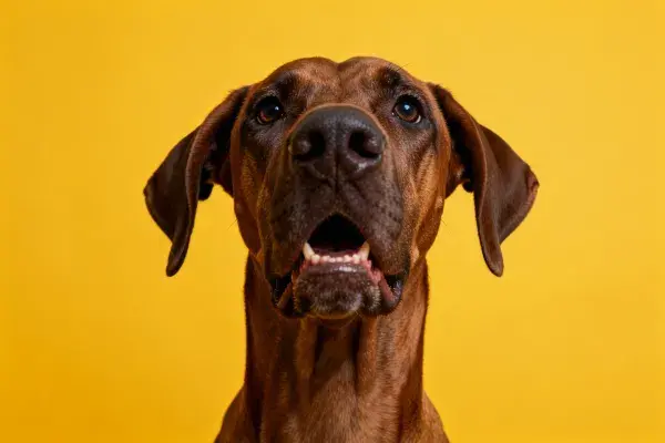 罗德西亚脊背犬特写肖像