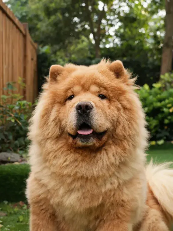 户外草地上一只獒犬的特写