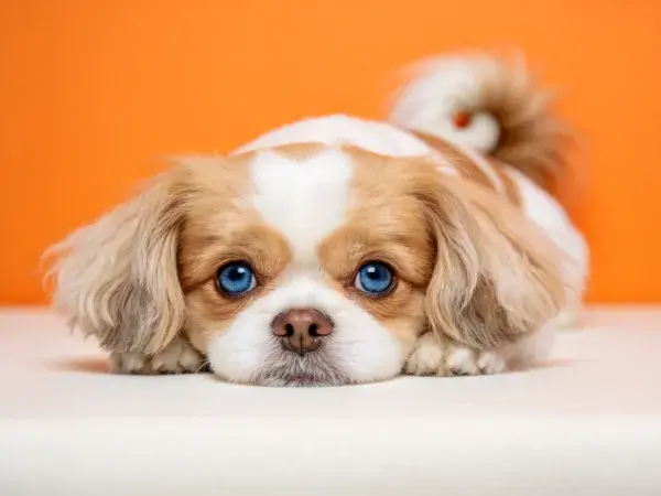 Title: 京巴犬特写展示