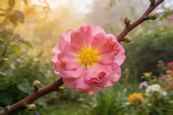 花园中月季花的特写镜头