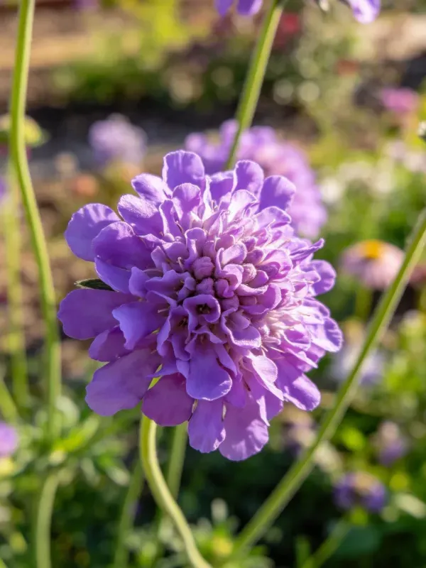 繁缕花盛开于花园场景中
