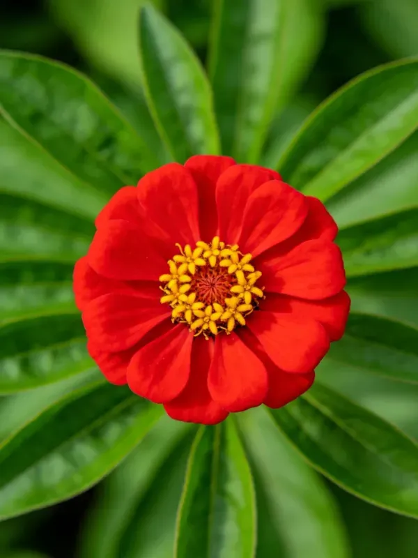 百日菊花朵的特写镜头