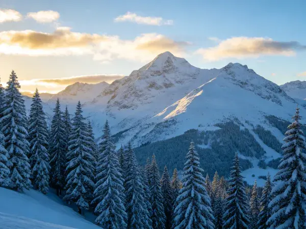 阿尔卑斯山型雪景风光