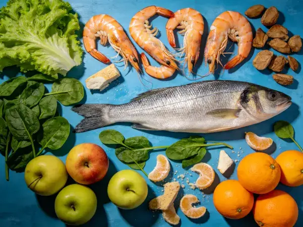 鲜活海鲜食材摆放瞬间