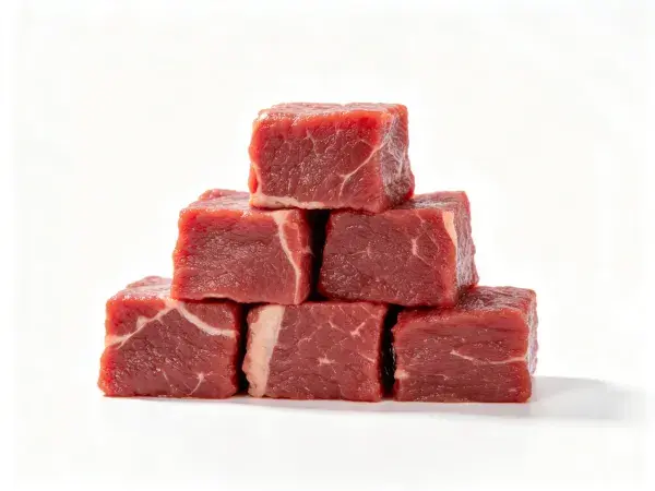 牛肉块的精细特写呈现