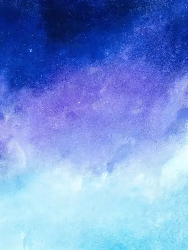 渐变水彩天空景象记录