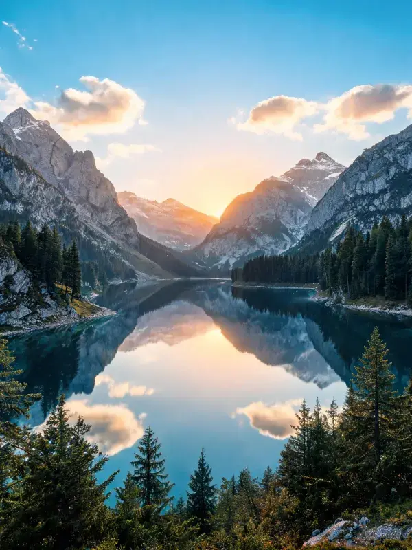 山谷山水风光摄影场景
