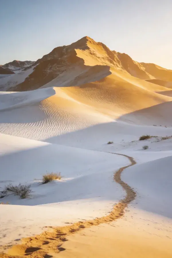 雪山沙漠地貌风光场景